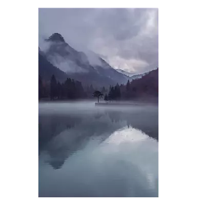 Фото на холсте вечернее озеро, размера 30x45