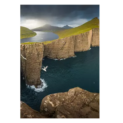 Фото на холсте фьорд, размера 50x70