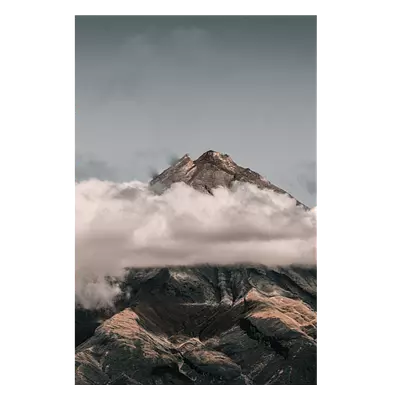 Фото на холсте горы в облаках, размера 80x120