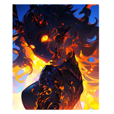 Фото на холсте demonic girl, размера 50x60