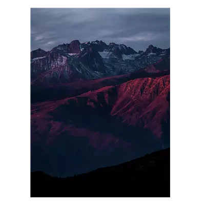 Фото на холсте горы в закате, размера 60x80