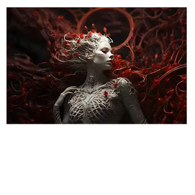 Фото на холсте ai girl, размера 75x50