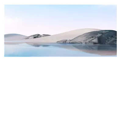 Фото на холсте песок с водой, размера 60x30