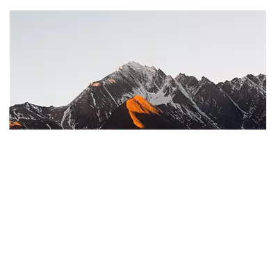 Фото на холсте горы под закатным солнцем, размера 60x30