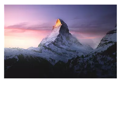 Фото на холсте горный пик, размера 120x80