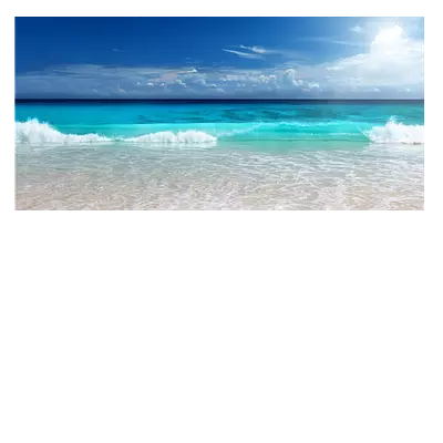 Фото на холсте солнечный пляж, размера 80x40