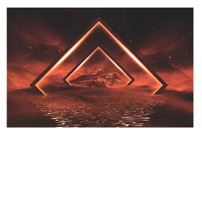 Фото на холсте геометрическая абстракция, размера 60x40