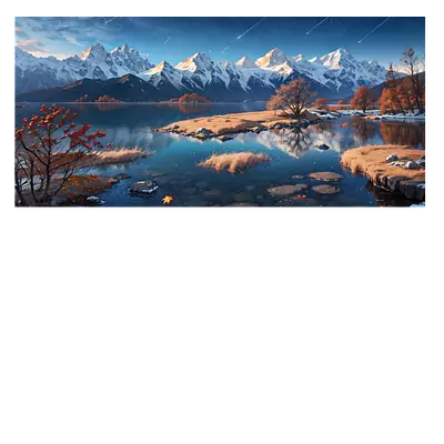 Фото на холсте рисунок озера, размера 60x30