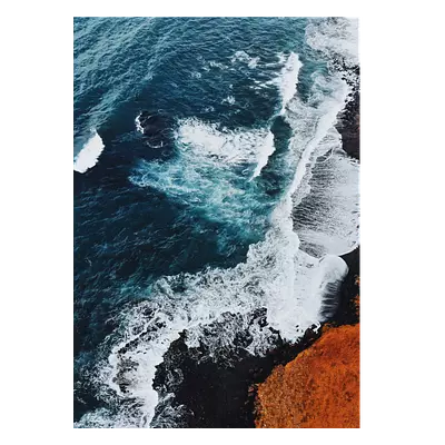 Фото на холсте волны, размера 50x70