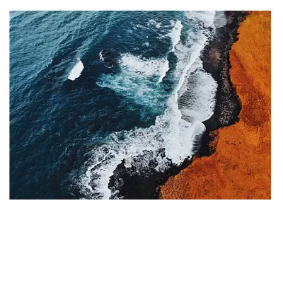 Фото на холсте волны 40х30 см