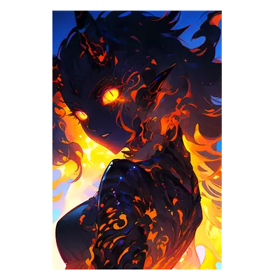 Фото на холсте demonic girl, размера 80x120