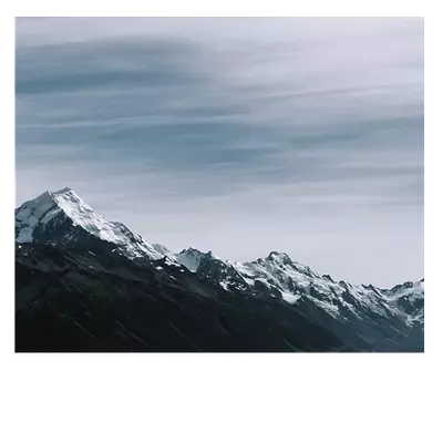 Фото на холсте горный хребет, размера 60x50