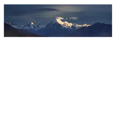 Фото на холсте луна над горами, размера 90x30