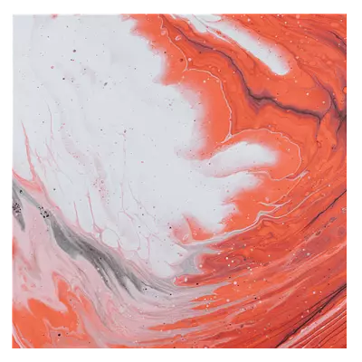 Фото на холсте красные волны, размера 50x50