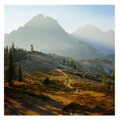 Фото на холсте горная тропа, размера 80x80