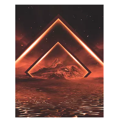 Фото на холсте геометрическая абстракция, размера 40x50