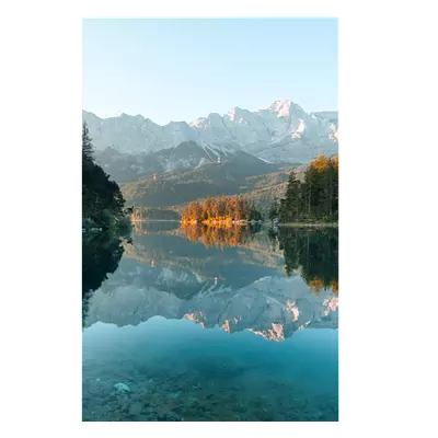 Фото на холсте озеро с горами, размера 30x45