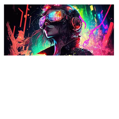 Фото на холсте digital girl, размера 60x30