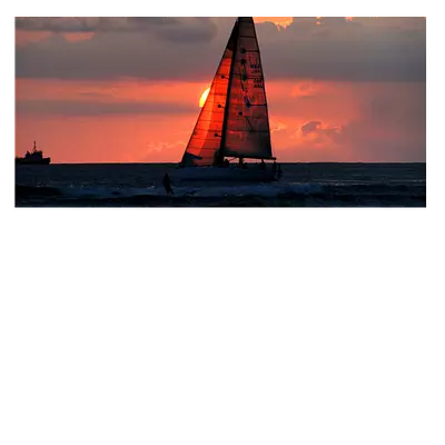 Фото на холсте яхта, размера 60x30
