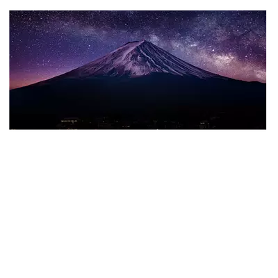 Фото на холсте гора со звёздами, размера 60x30