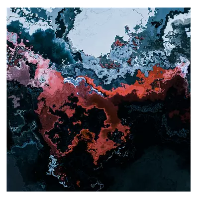 Фото на холсте абстракция краски, размера 40x40