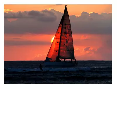 Фото на холсте яхта, размера 60x60