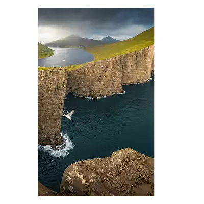 Фото на холсте фьорд, размера 20x30