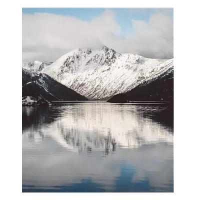 Фото на холсте озеро на фоне гор, размера 50x60