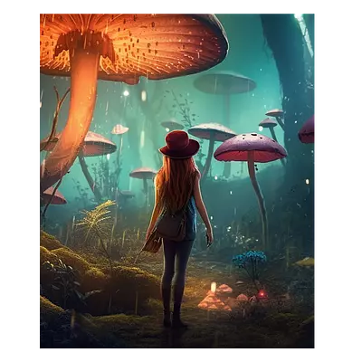 Фото на холсте девушка в сказке, размера 50x60