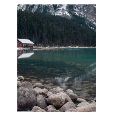 Фото на холсте домик у озера, размера 60x80