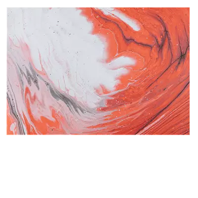 Фото на холсте красные волны, размера 70x50