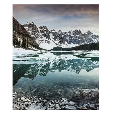 Фото на холсте зимнее озеро, размера 50x60