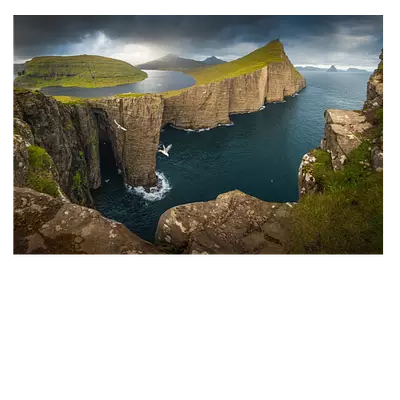 Фото на холсте фьорд, размера 75x50