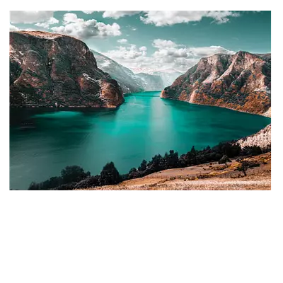 Фото на холсте зеленоватое озеро, размера 100x70