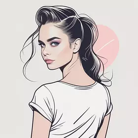 Chic shirt design for young wom