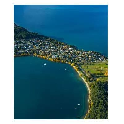 Фото на холсте поселок на перешейке, размера 50x60