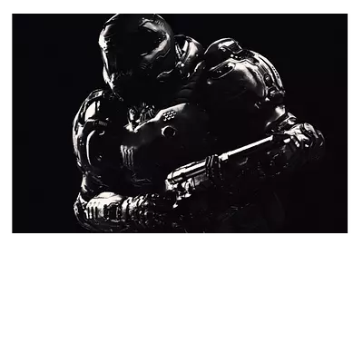 Фото на холсте doomguy, размера 120x80