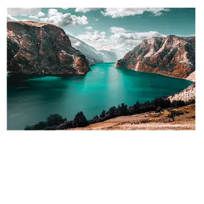 Фото на холсте зеленоватое озеро, размера 90x60