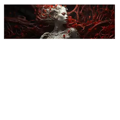 Фото на холсте ai girl, размера 120x40