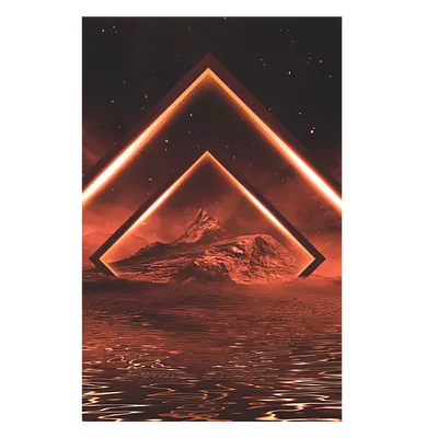 Фото на холсте геометрическая абстракция, размера 40x60