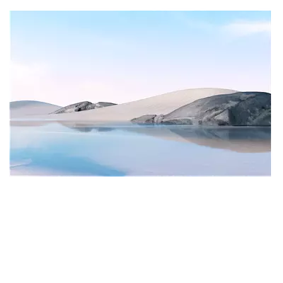 Фото на холсте песок с водой. размер 45х30 см.