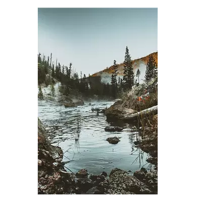 Фото на холсте горное озеро, размера 40x60