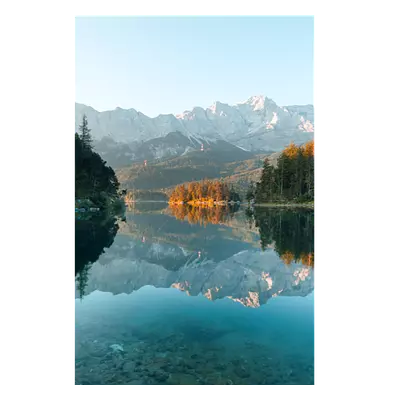 Фото на холсте озеро с горами, размера 50x75