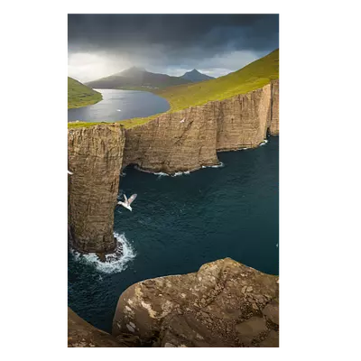 Фото на холсте фьорд, размера 30x45