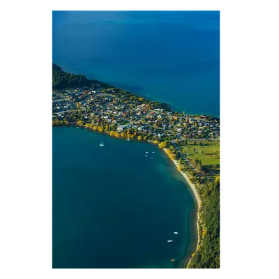 Фото на холсте поселок на перешейке, размера 60x90