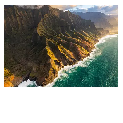 Фото на холсте берег зеленого острова, 40х30 см, до 220 символов