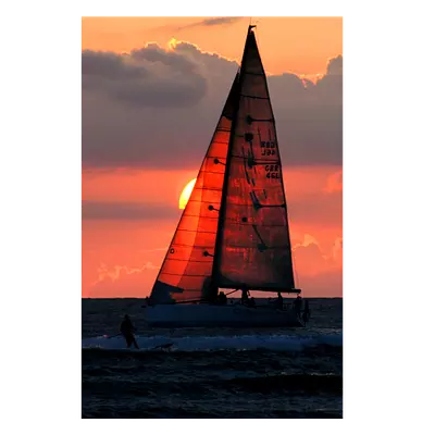 Фото на холсте яхта, размера 60x90