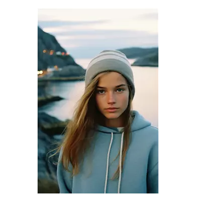 Фото на холсте девушка у озера, размера 60x90