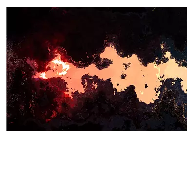 Фото на холсте абстракция лавы, размера 100x70