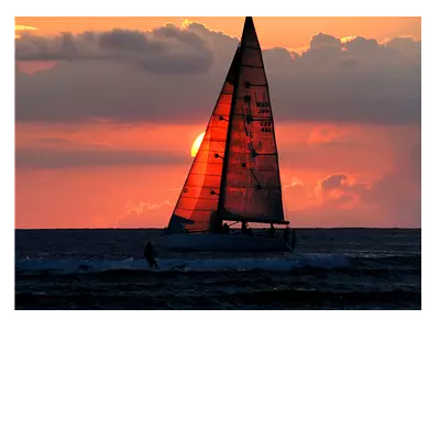 Фото на холсте. яхта. 40х30 см.